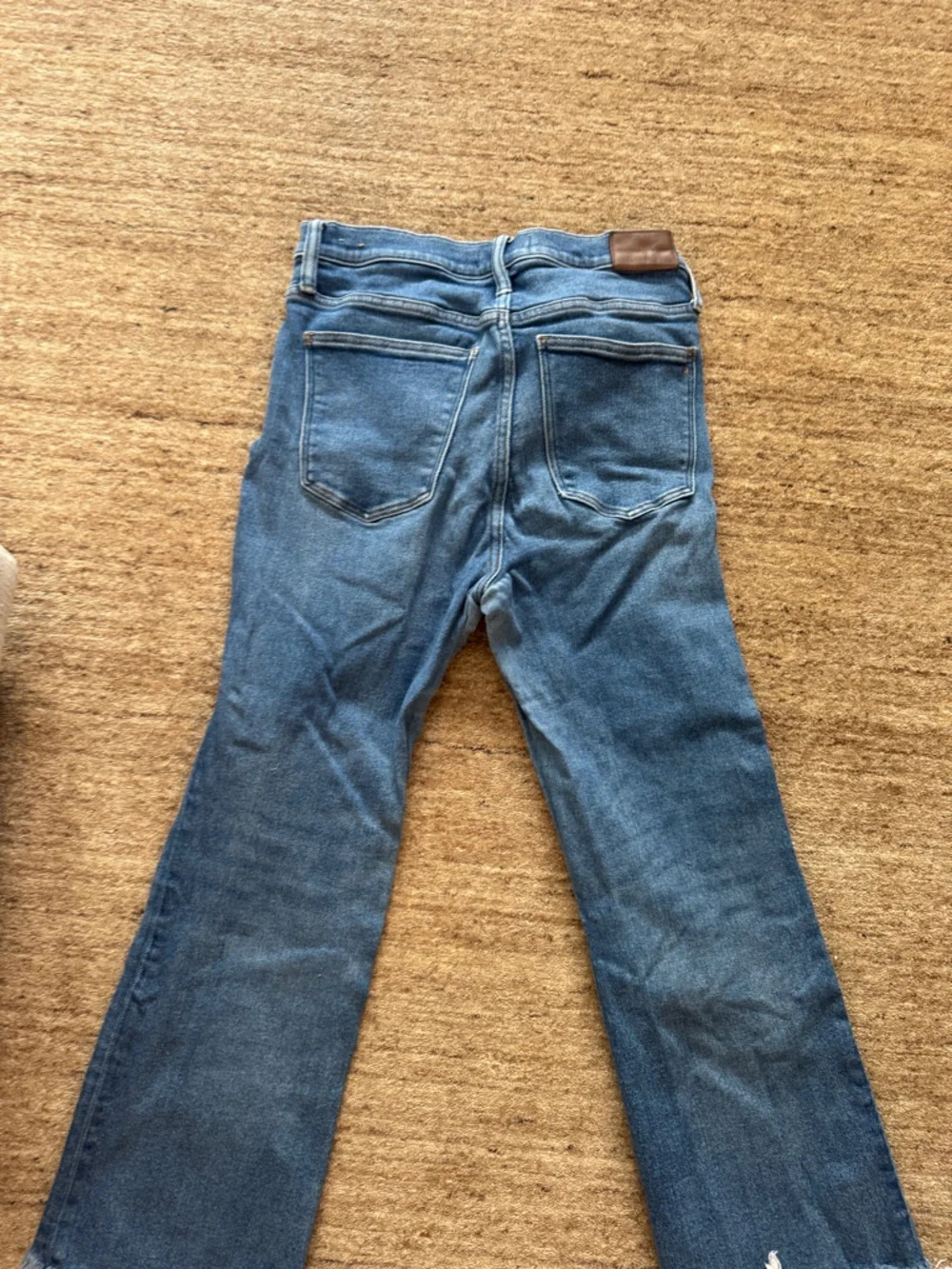 Madewell Cali - Demi Boot Blue Cropped Ankle Jeans